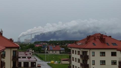 Pożar w kopalni w Bełchatowie