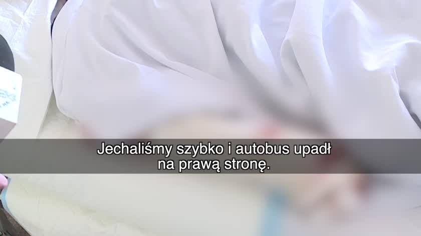 Relacja pasażerów, którzy uczestniczyli w wypadku autokaru