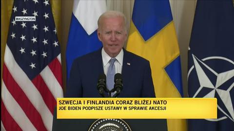 Biden: Finlandia i Szwecja spełniają wszystkie wymagania NATO (9.08.2022 r.)