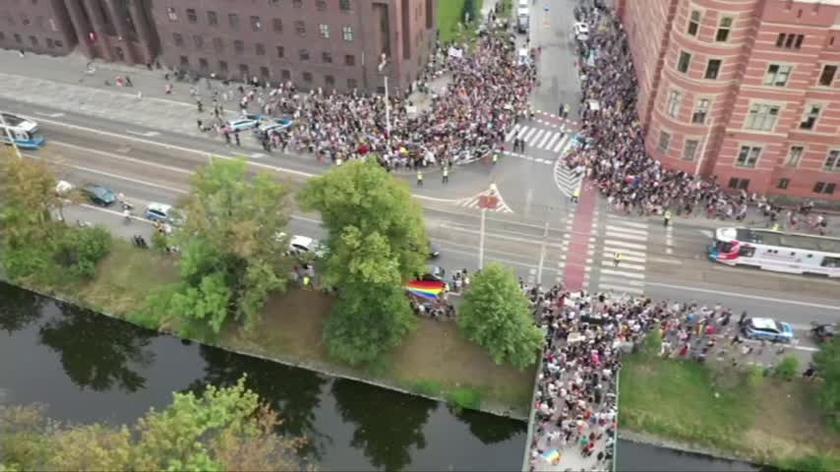 Manifestacja solidarności z osobami LGBT we Wrocławiu 