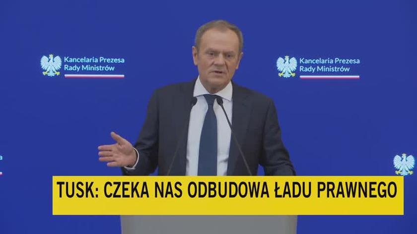Tusk on changes to the constitution and the president's words