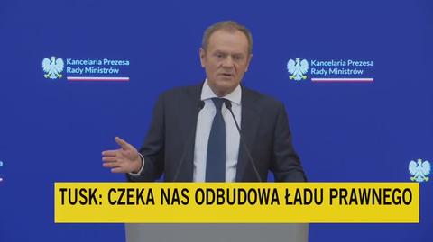 Tusk o zmianach w konstytucji i słowach prezydenta