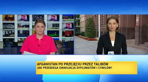 Ewakuacja z Afganistanu. Reporterka TVN24 rozmawiała z Michałem Dworczykiem o szczegółach