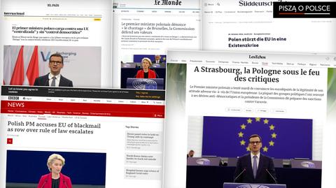 Polskie i zagraniczne media o debacie w Parlamencie Europejskim
