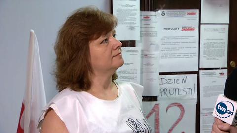 Protestująca nauczycielka: minister Anna Zalewska prowadzi monolog