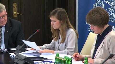 Katarzyna Konieczko przedstawia opinię biura legislacyjnego