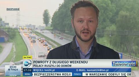 Polacy wracają z długiego weekendu - korki są m.in. na Zakopiance
