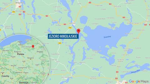 Granat znaleziono w Jeziorze Mikołajskim
