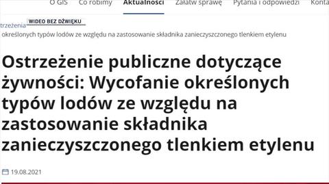 GIS: kilka partii lodów wycofanych ze sprzedaży