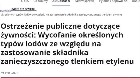 GIS: kilka partii lodów wycofanych ze sprzedaży