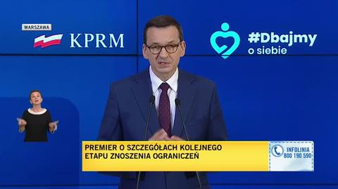 Premier Morawiecki o wypłacie dodatkowego zasiłku (wypowiedź z 14 maja)