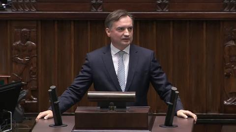 Ziobro do opozycji: Liczę na was! Mam nadzieję, że nie okażecie się takimi fujarami, jak za czasów Trybunału Stanu