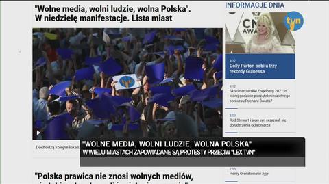 W Krakowie o 15 rozpocznie się manifestacja w obronie TVN