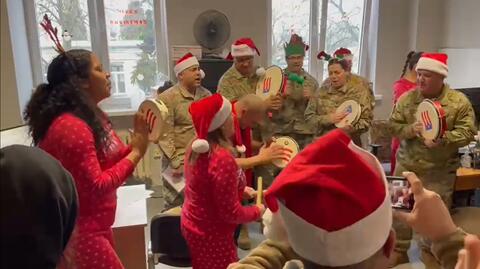 Powidz: Amerykańcy żołnierze szykują się na Boże Narodzenie