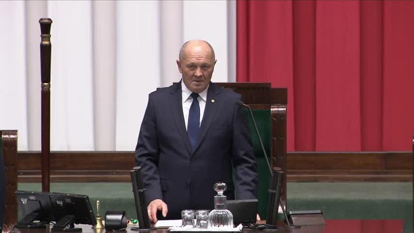 Marszałek senior Marek Sawicki otworzył pierwsze posiedzenie Sejmu X kadencji
