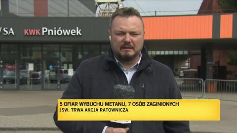 Trwa akcja ratownicza w kopalni Pniówek - sytuacja w czwartek rano