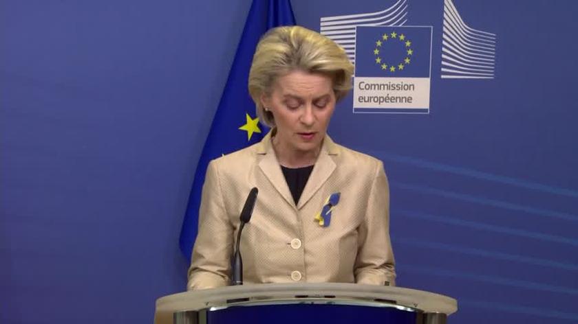 Von der Leyen:​ przekazujemy 500 milionów euro na pomoc humanitarną (04.03.2022)