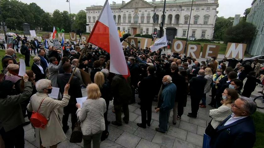 Wiece poparcia dla sędziego Tulei w Krakowie, Warszawie i Łodzi