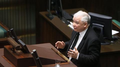 Kaczyński do Schetyny: miałem wrażenie, że atakując nas mówi pan o czasach swojego rządu