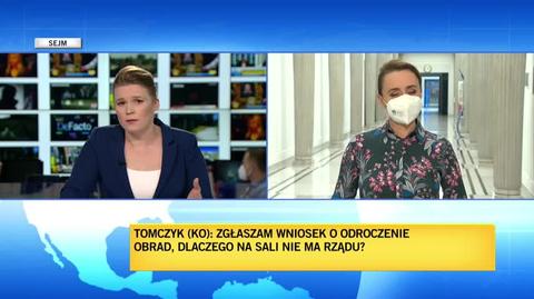 Małgorzata Gosiewska odpowiada na wniosek Cezarego Tomczyka