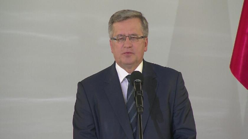 Prezydent Bronisław Komorowski podczas posiedzenia klubu PO podziękował politykom Platformy za zaufanie