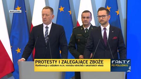 Minister rolnictwa Robert Telus o rozwiązaniach wypracowanych przez Polskę i Ukrainę w sprawie zboża