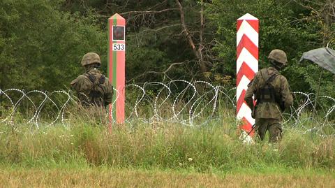 Osoby, które chciały zniszczyć zasieki na granicy z Białorusią usłyszały zarzuty zniszczenia mienia (wideo z 31.08.2021)