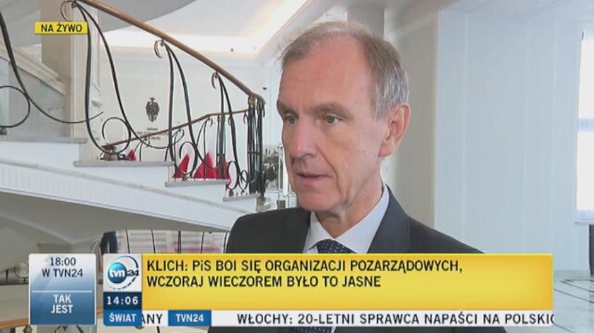 Klich: nóż w plecy wbity społeczeństwu obywatelskiemu w Polsce