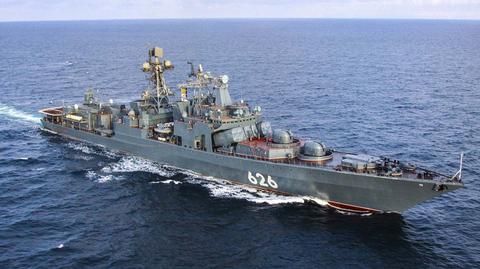 Rosyjskie okręty na Morzu Bałtyckim. Nagranie archiwalne  