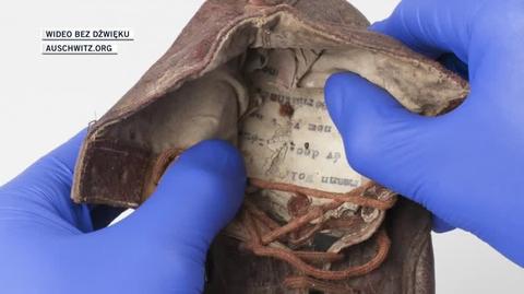 W bucie na wystawie w Muzeum Auschwitz znaleziono odręczny zapis z danymi chłopca