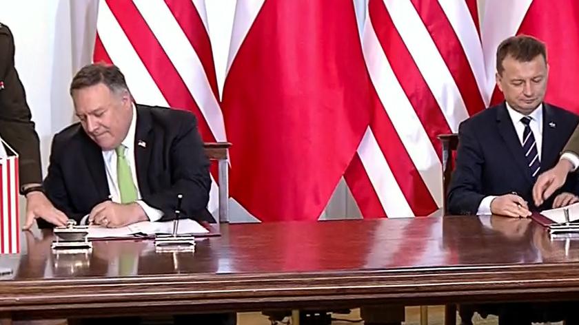 Pompeo i Błaszczak podpisali umowę o wzmocnionej współpracy obronnej