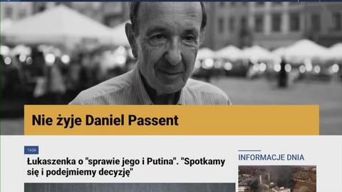 Jacek Żakowski wspomina Daniela Passenta