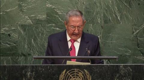 Raul Castro na forum Zgromadzenia Ogólnego ONZ