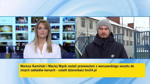 Maciej Wąsik trafił do więzienia w miejscowości Przytuły Stare. Relacja reportera TVN24