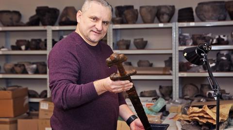 Miecz znaleziony w Wiśle we Włocławku jest datowany na X wiek