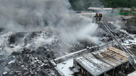 Wojewoda śląski po pożarze składowiska w Siemianowicach: na miejscu pracowało około 240 strażaków