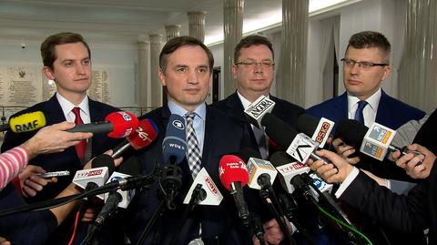 Ziobro: SN procedował z rażącym naruszeniem prawa