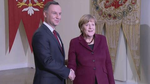 Angela Merkel w Pałacu Prezydenckim 