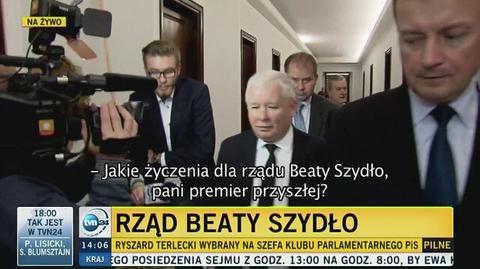 Kaczyński: Życzę, aby za cztery lata Szydło i ministrowie mogli powiedzieć, że zmienili Polskę