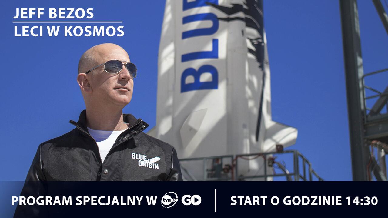 Jeff Bezos - lot w kosmos. Transmisja - gdzie obejrzeć ...