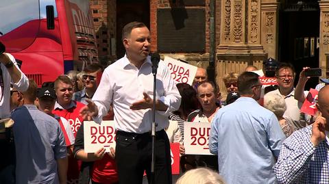 Prezydent Andrzej Duda odpowiada na pytanie o LGBT