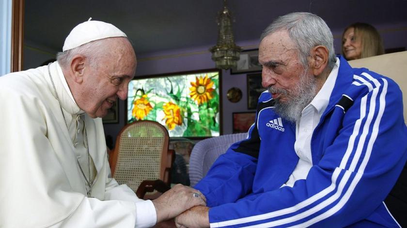 21.09.2015 | Kuba: papież Franciszek spotkał się z Fidelem Castro i jego bratem Raulem