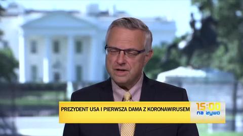 Korespondent TVN24 Marcin Wrona o zakażonej doradczyni prezydenta Donalda Trumpa Hope Hicks 