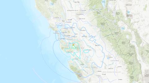 Do trzęsienia ziemi doszło w rejonie Zatoki San Francisco