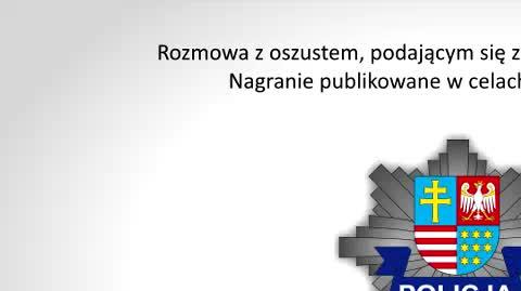 Rozmowa oszusta z policjantką