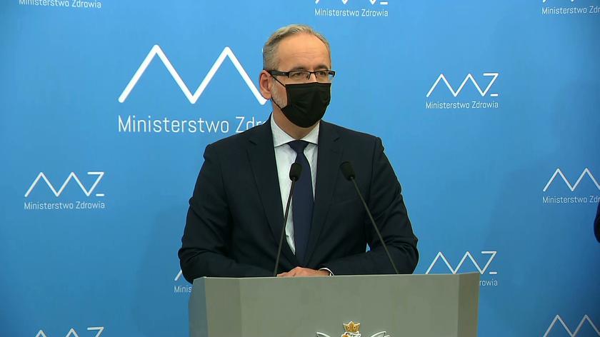 Minister zdrowia Adam Niedzielski zaprezentował nowe obostrzenia 