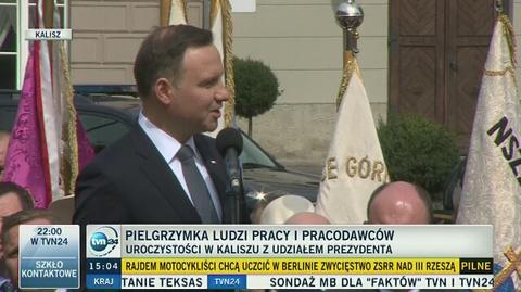 Prezydent Andrzej Duda przemawiał do ludzi pracy i pracodawców