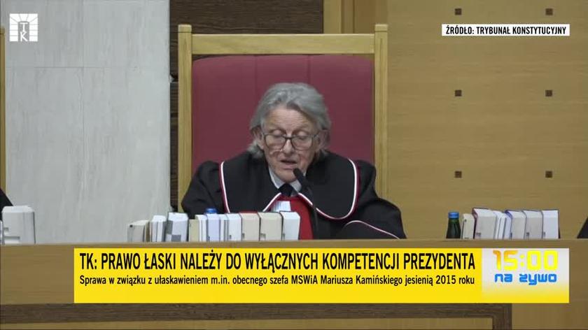 Justification of the judgment of the Constitutional Tribunal.  Judge Piotrowicz on the powers of the President of the Republic of Poland 