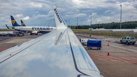 Samoloty Ryanaira. Wideo archiwalne