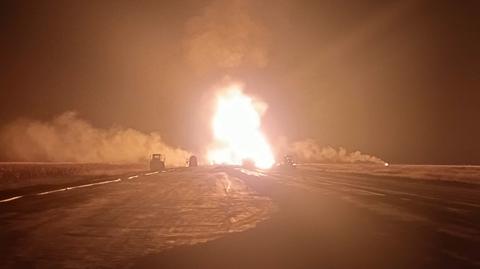 Wybuch na magistrali gazowej podczas budowy autostrady w rumuńskim okręgu Vrancea